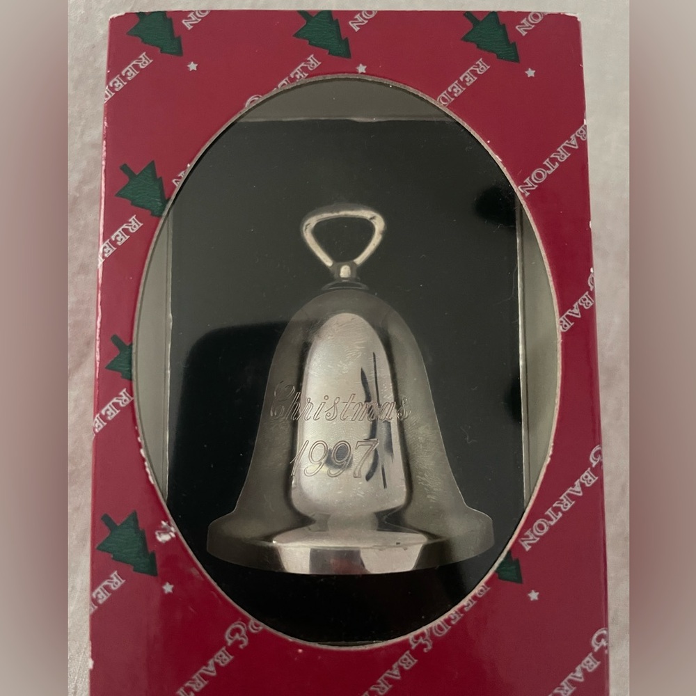 Reed & Barton 1997 Vintage Silver Plated Christmas Bell